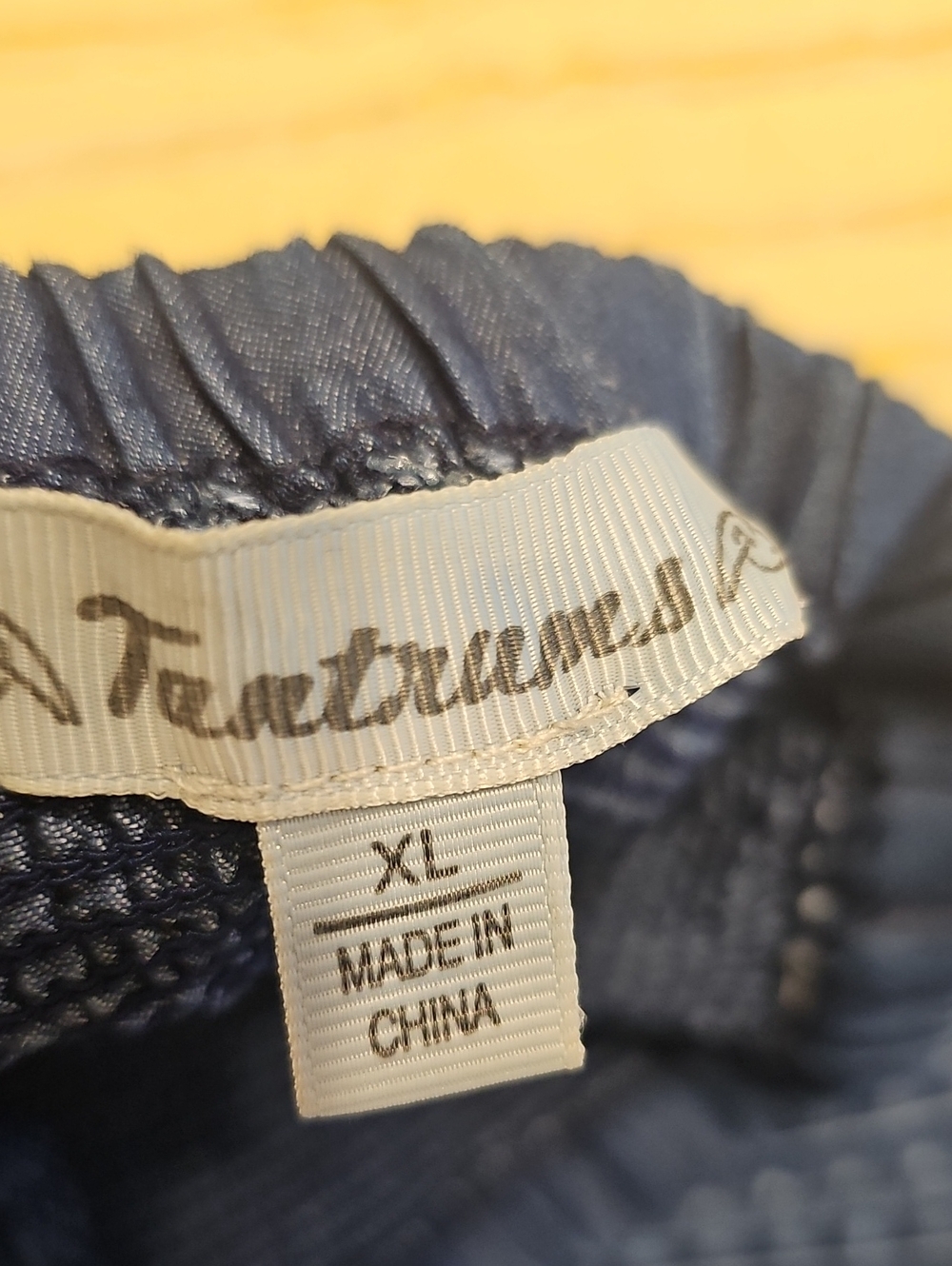 TANTRUM -Navy Demin Skirt with White Brand Tagn - Picture 3 of 10